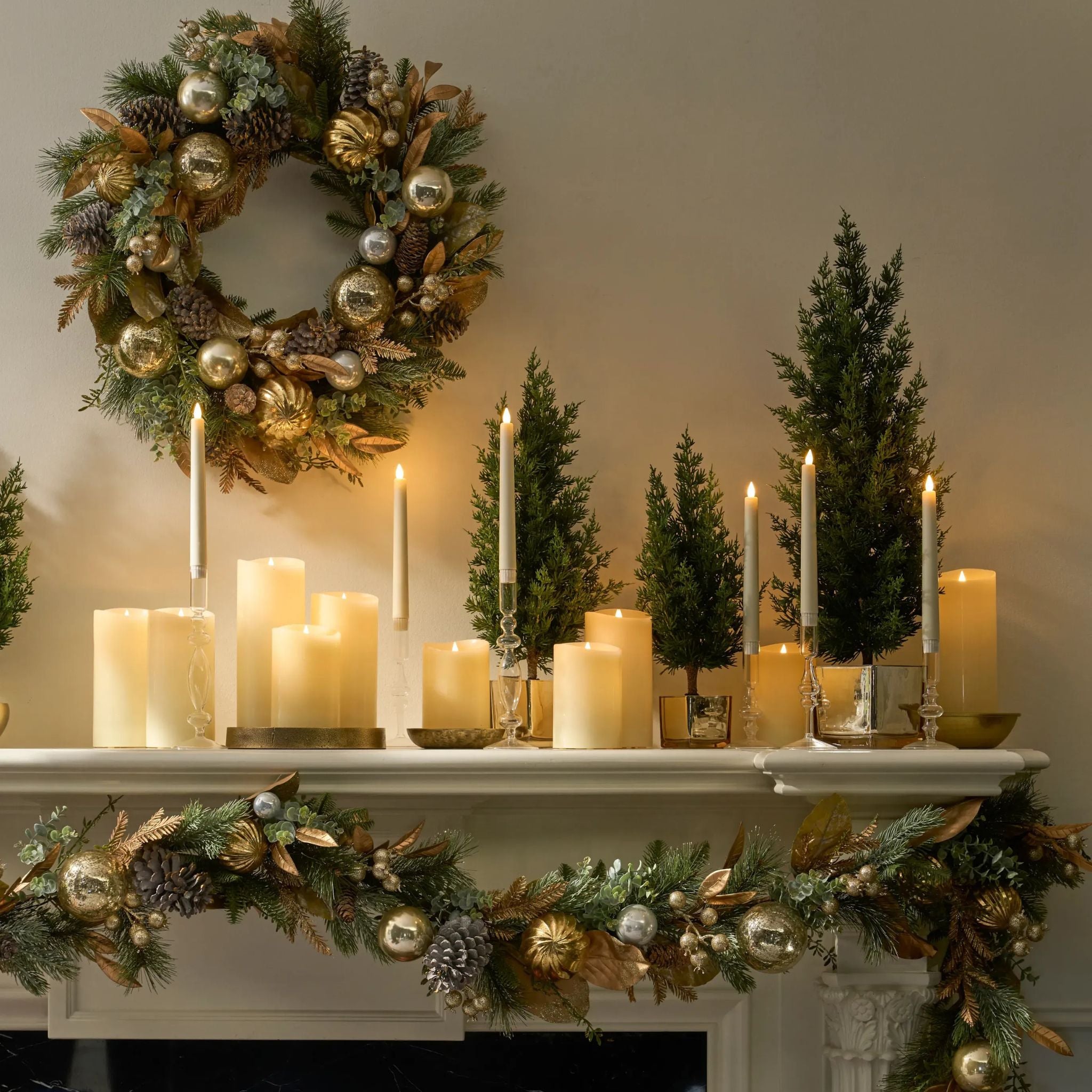 Heritage Flameless Taper Candles