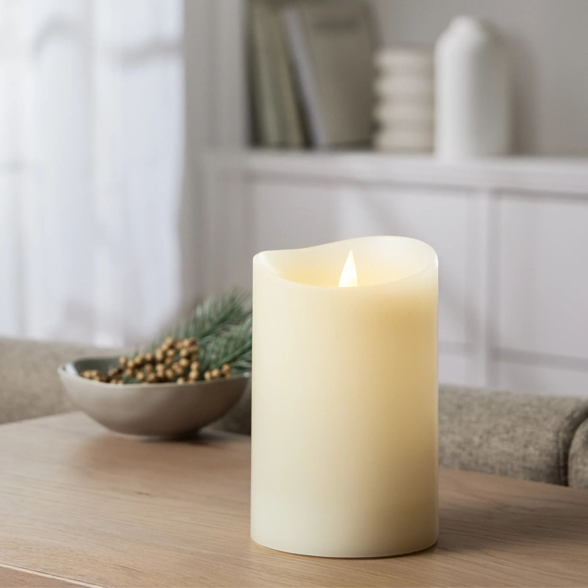 Heritage Flameless Pillar Candles