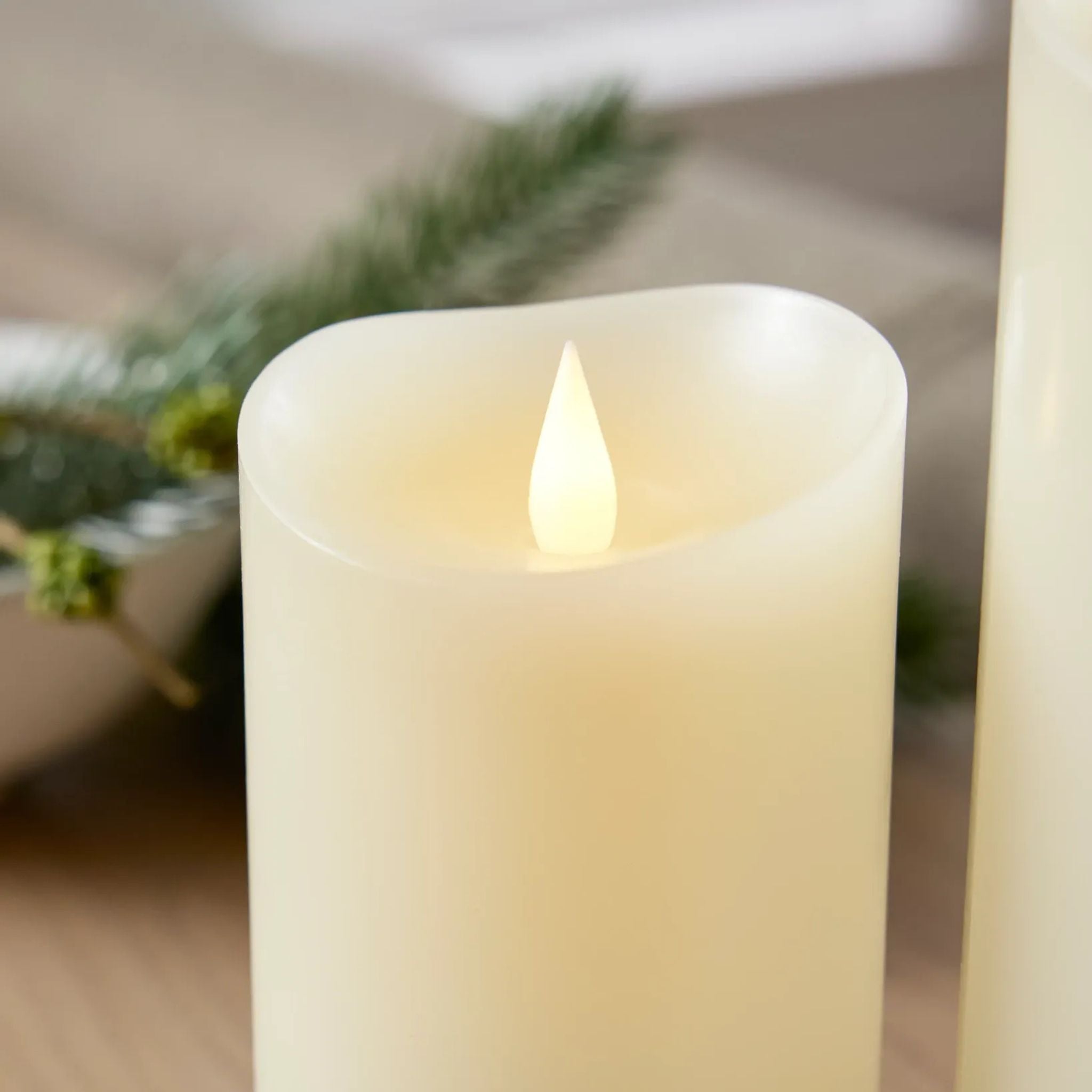 Heritage Flameless Pillar Candles